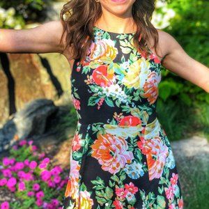 Charles Henry floral dress